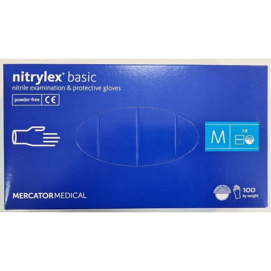 Перчатки смотровые нитриловые нестерильные неприпудренные nitrylex black M пара №100: цены и характеристики
