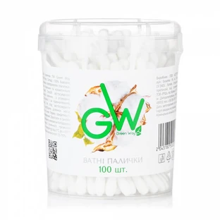 Ватные палочки Green Way ФитоЛиния 100 шт круглая банка
