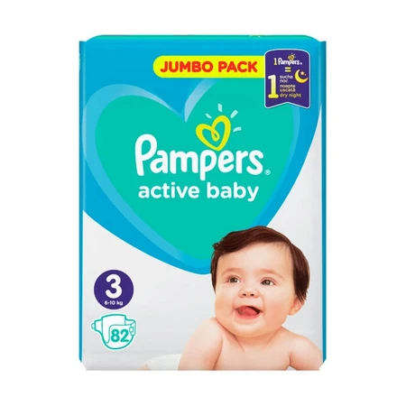 Підгузки Pampers Active Baby Розмір 3 (Midi) 6-10 кг 82 шт: ціни та характеристики