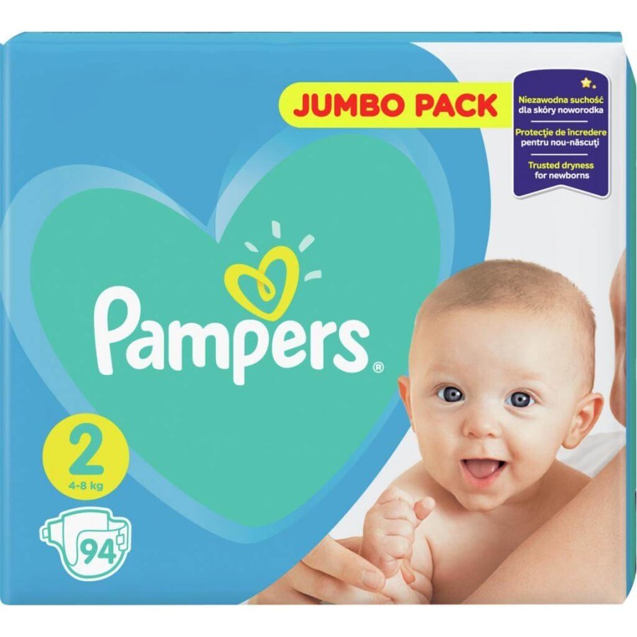Підгузки Pampers Active Baby Розмір 2 (Mini) 4-8 кг 94 шт: ціни та характеристики