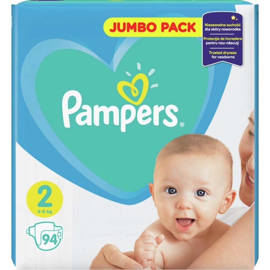 Подгузники Pampers Active Baby Размер 2 (Mini) 4-8 кг 94 шт: цены и характеристики