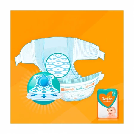 Підгузки Pampers Sleep&Play Розмір 3 (Midi) 6-10 кг, 78 шт: ціни та характеристики