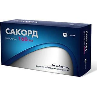 Сакорд табл. п/плен. оболочкой 160 мг блистер №30
