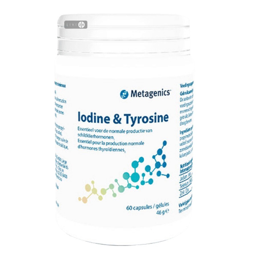 Iodine&Tyrosine Metagenics №60 капсулы: цены и характеристики