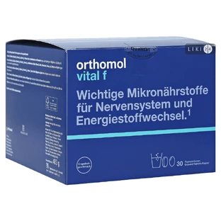 Ортомол Vital F Ортомол Vital F гранули + капсули + таблетки. курс 30 днів 