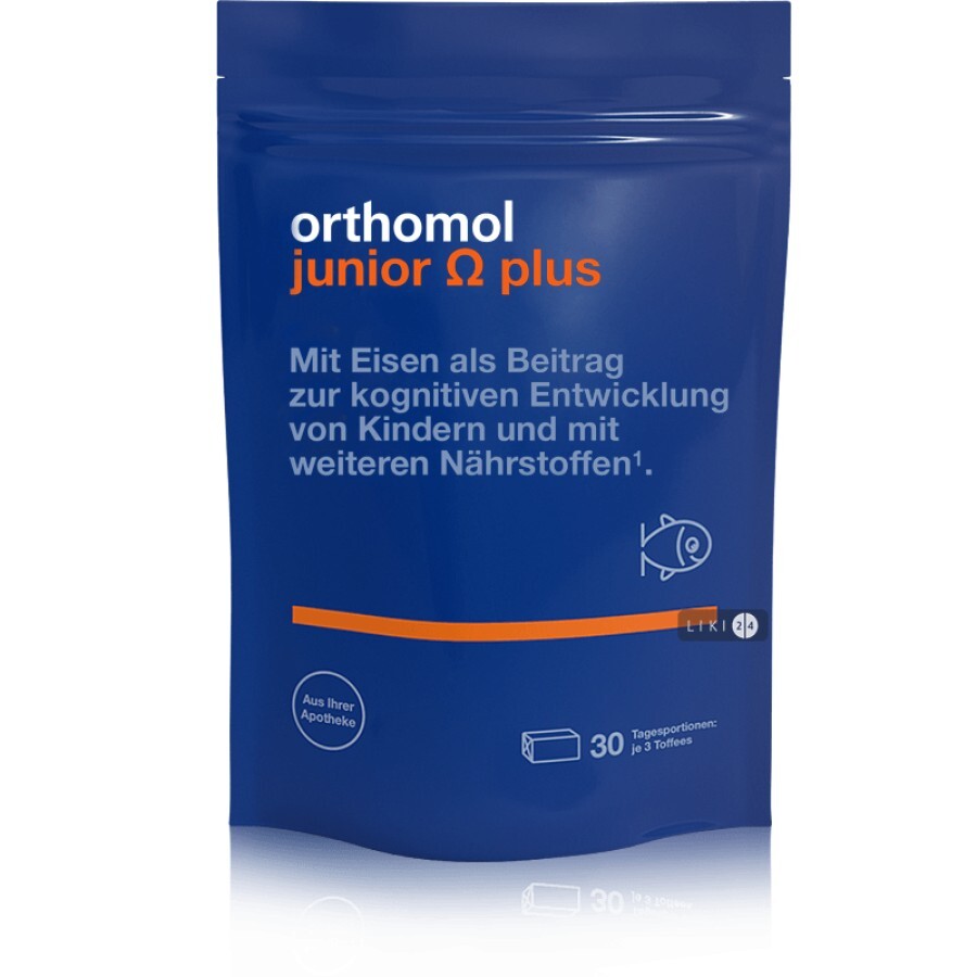 Orthomol Junior Omega Plus 30 дней: цены и характеристики