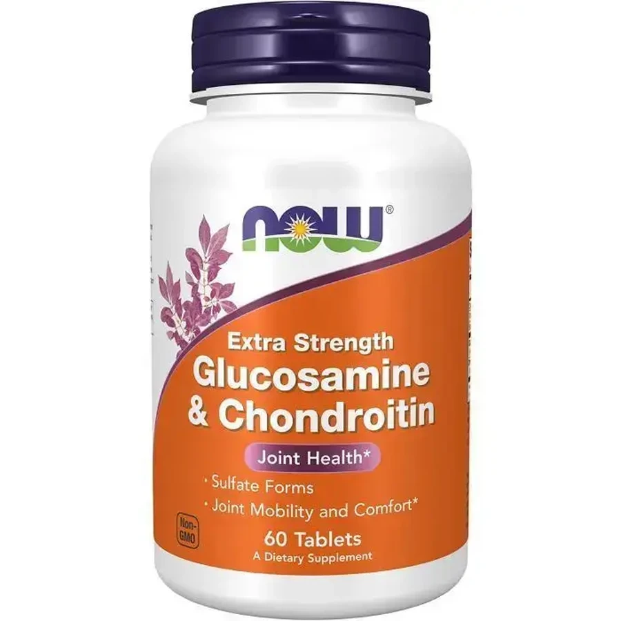 Хондропротектор NOW Extra Strength Glucosamine & Chondroitin таблетки №60: ціни та характеристики