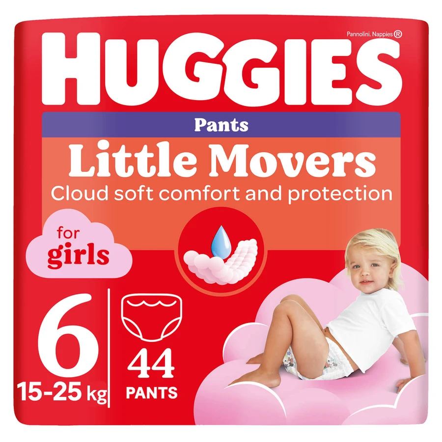 Трусики-підгузки Huggies Pants 6 Mega 15-25 кг для дівчаток 44 шт: ціни та характеристики