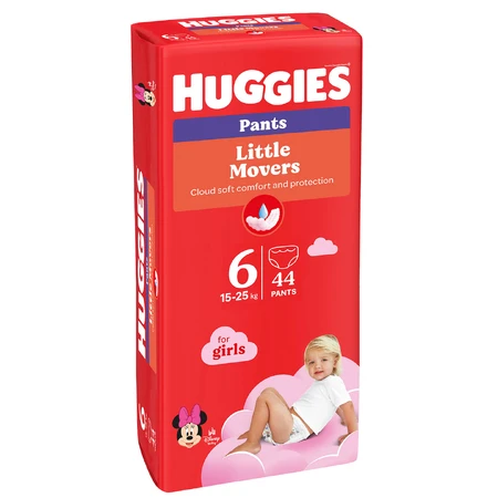 Трусики-підгузки Huggies Pants 6 Mega 15-25 кг для дівчаток 44 шт: ціни та характеристики