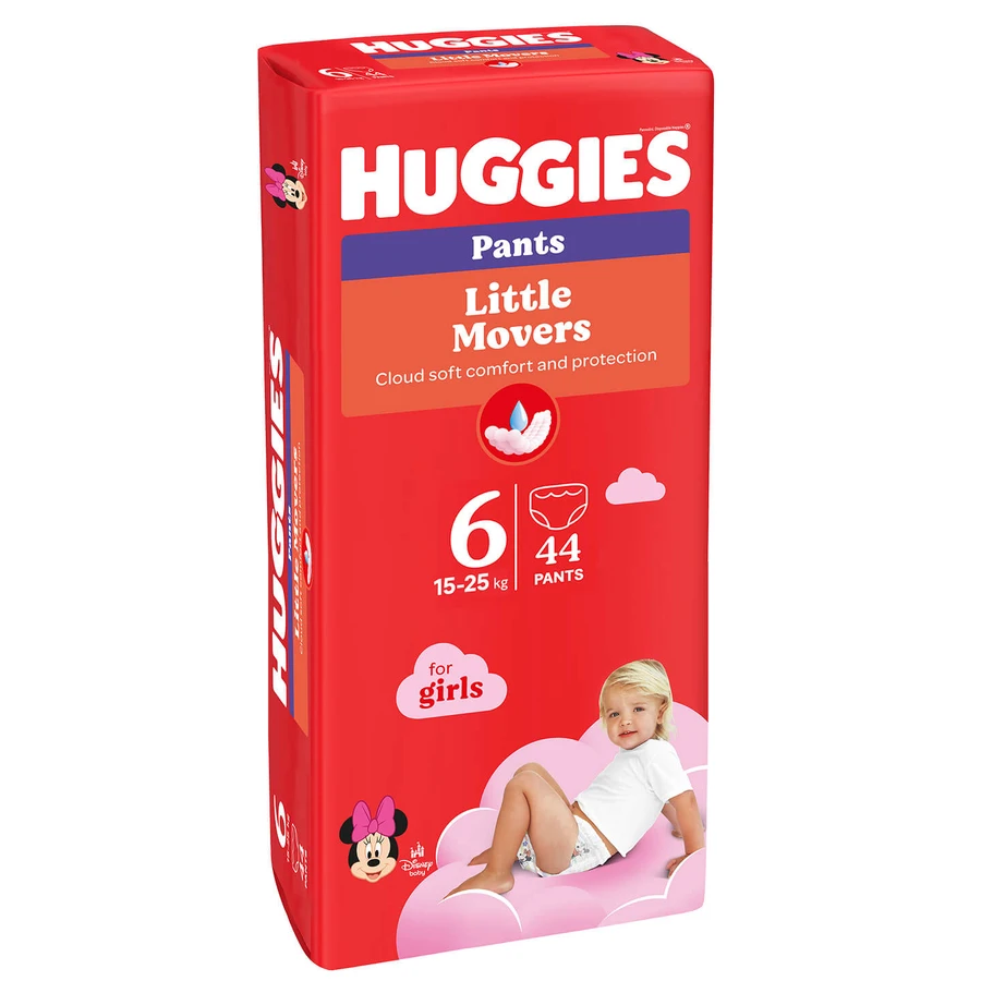 Трусики-підгузки Huggies Pants 6 Mega 15-25 кг для дівчаток 44 шт: ціни та характеристики