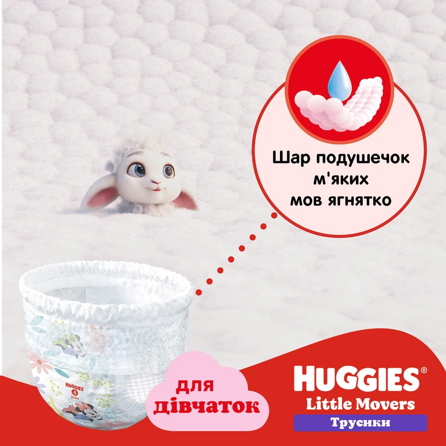 Трусики-підгузки Huggies Pants 6 Mega 15-25 кг для дівчаток 44 шт: ціни та характеристики