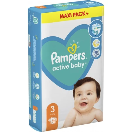 Подгузники Pampers Active Baby Размер 3 (Midi) 6-10 кг 70 шт: цены и характеристики