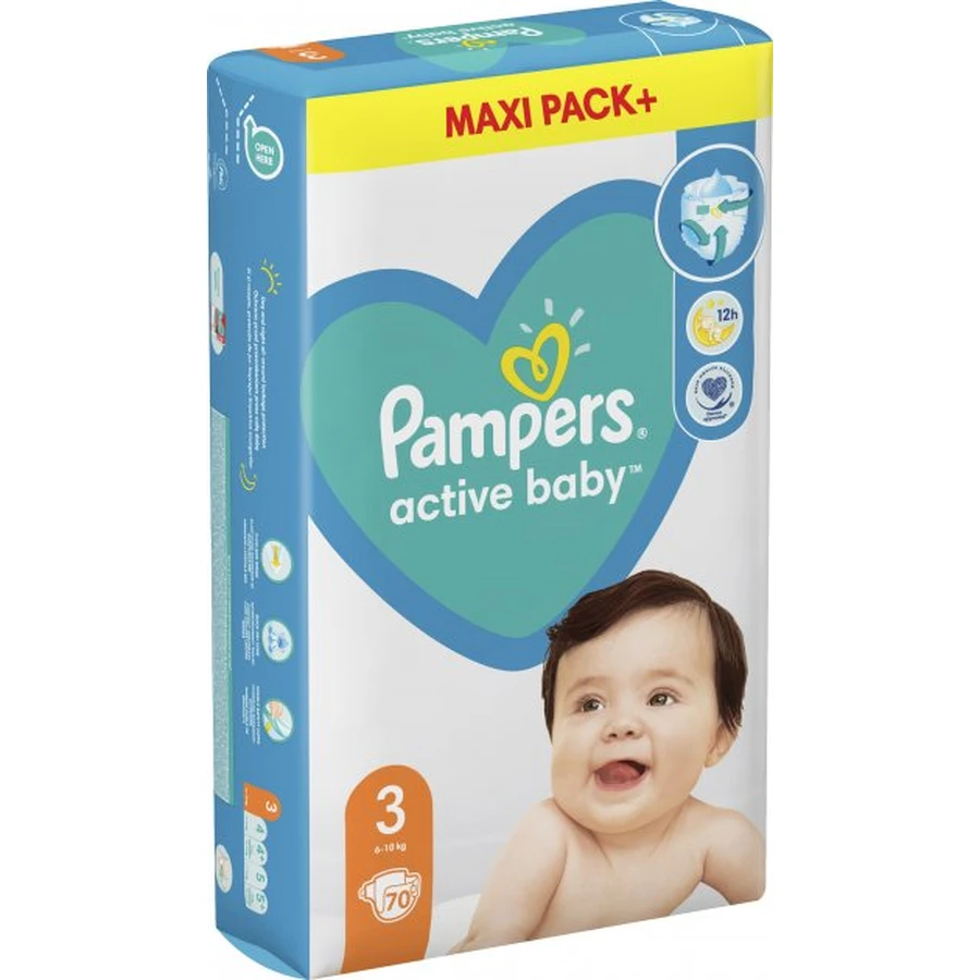 Подгузники Pampers Active Baby Размер 3 (Midi) 6-10 кг 70 шт: цены и характеристики