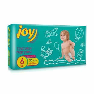 Подгузники-трусики Joy Run & Fun размер 6 (15-26 кг), 36 шт