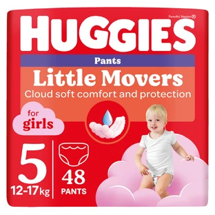 Трусики-підгузки Huggies Pants для дівчаток, розмір 5 (12-17 кг), 48 шт