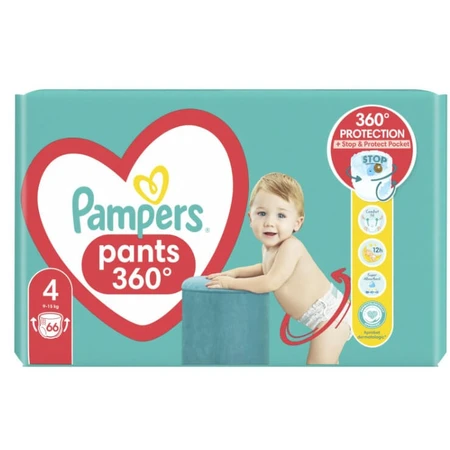 Подгузники-трусики Pampers Pants размер 4 (9-15 кг), 66 шт: цены и характеристики