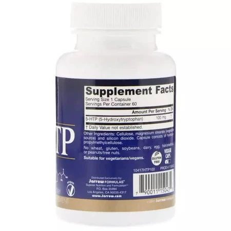 5-HTP (гідрокситриптофан) 100 мг Jarrow Formulas 60 вегетаріанських капсул: ціни та характеристики