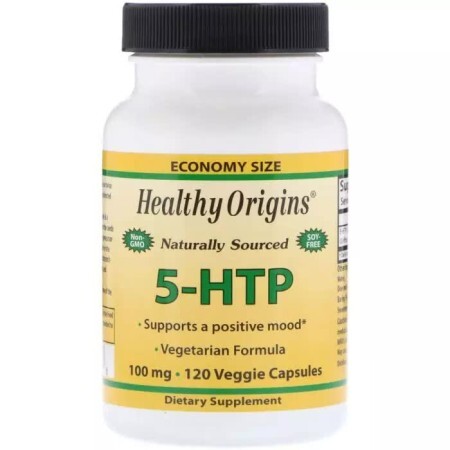5-HTP (Гидрокситриптофан) 100 мг Healthy Origins 120 гелевых капсул