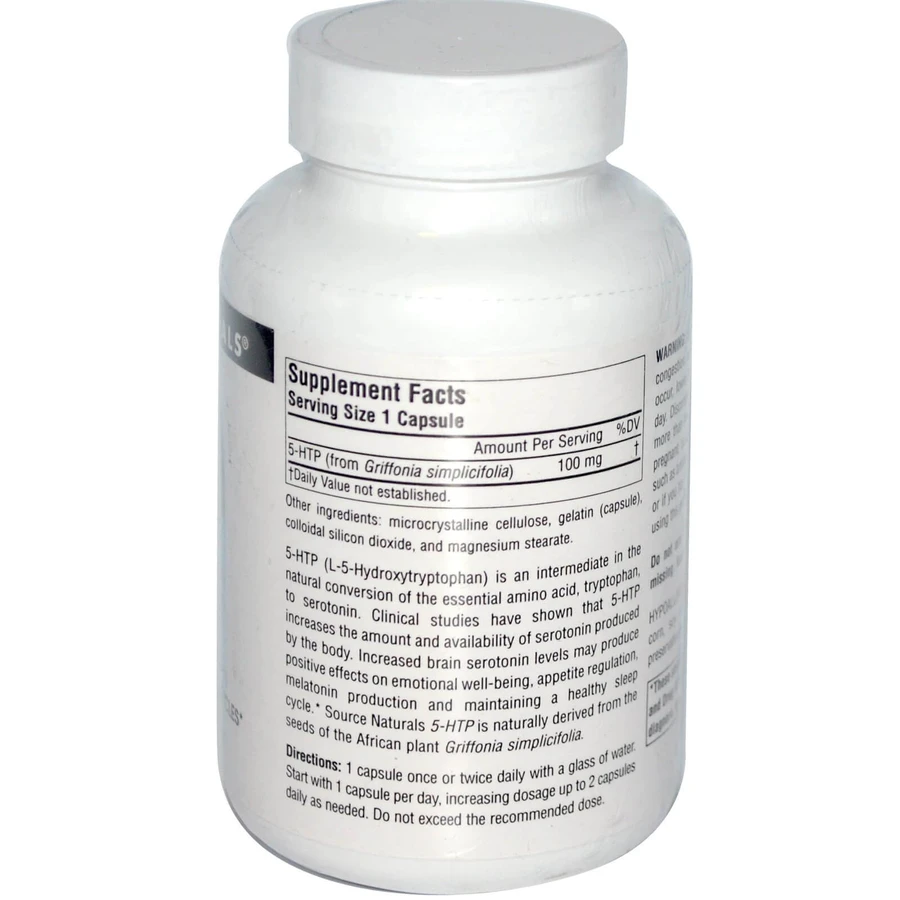 5-HTP (Гідрокситриптофан) 100 мг Serene Science Source Naturals 60 капсул: ціни та характеристики