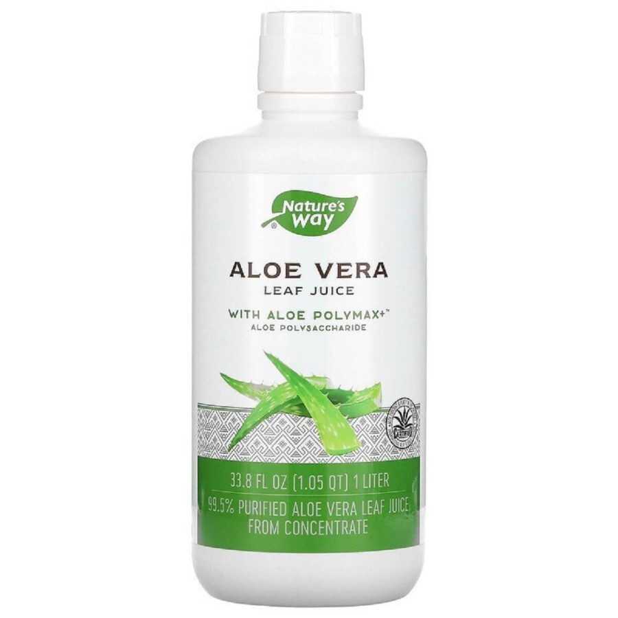 Алоэ Вера органический сок Aloe Vera Leaf Juice Nature's Way 1000 мл: цены и характеристики