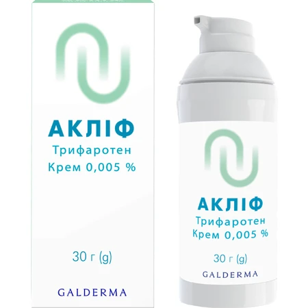 Акліф крем 0,005 % контейнер 30 г: ціни та характеристики