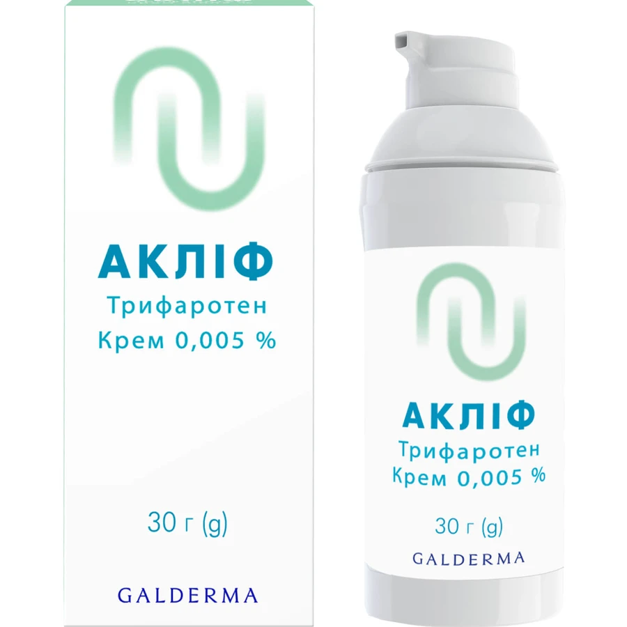 Акліф крем 0,005 % контейнер 30 г: ціни та характеристики