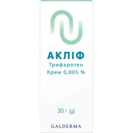 Акліф крем 0,005 % контейнер 30 г: ціни та характеристики