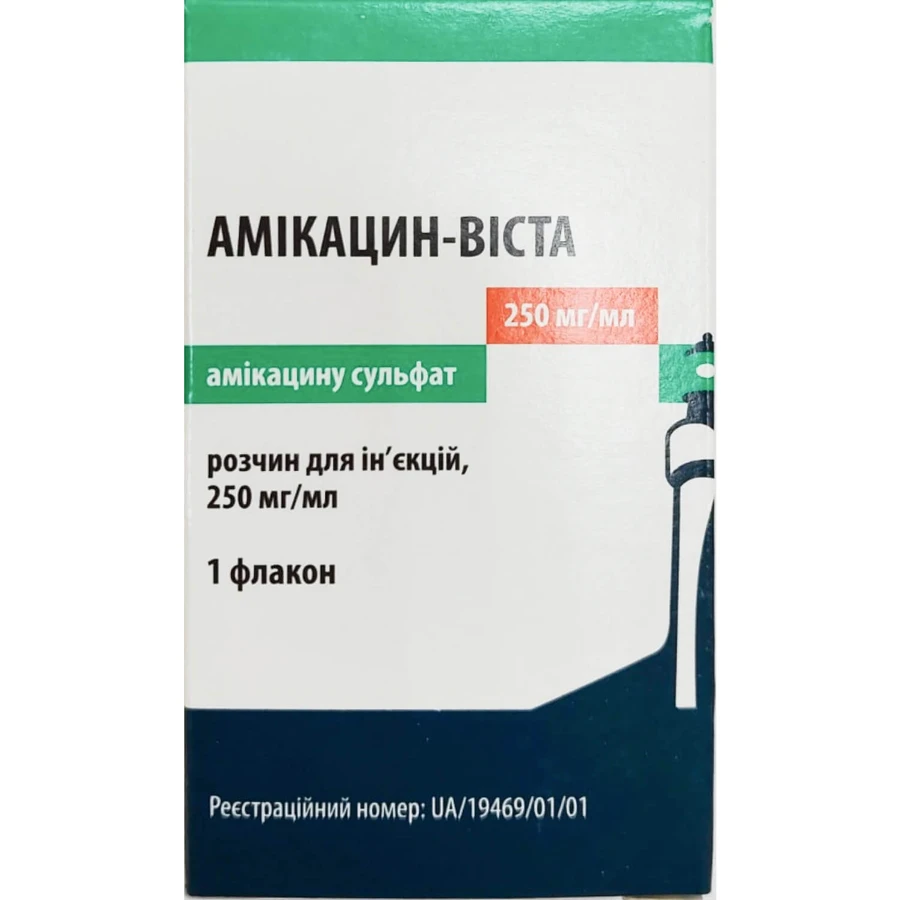 Амикацин-Виста р-р д/ин. 250мг/мл фл. 2мл (500мг) №1: цены и характеристики