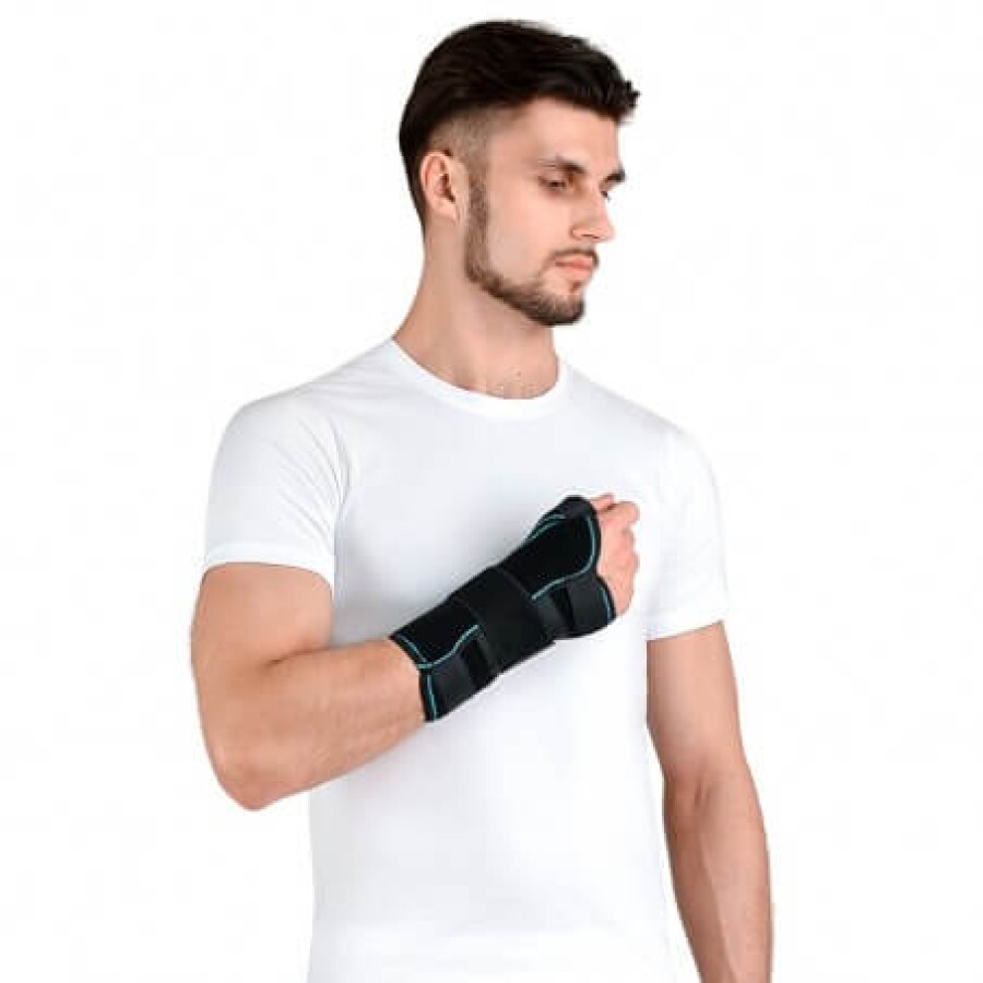 Бандаж Алком 4065 на променезап'ястковий суглоб з відведенням великого пальця руки, розмір 1 прав., чорний: ціни та характеристики