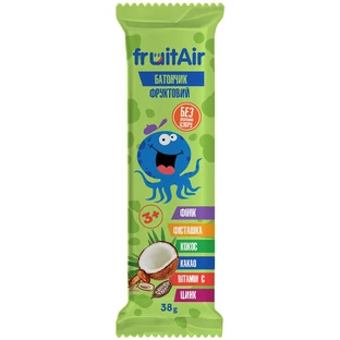 Фруктовый батончик fruitAir с фисташками и кокосовой стружкой, 38 г