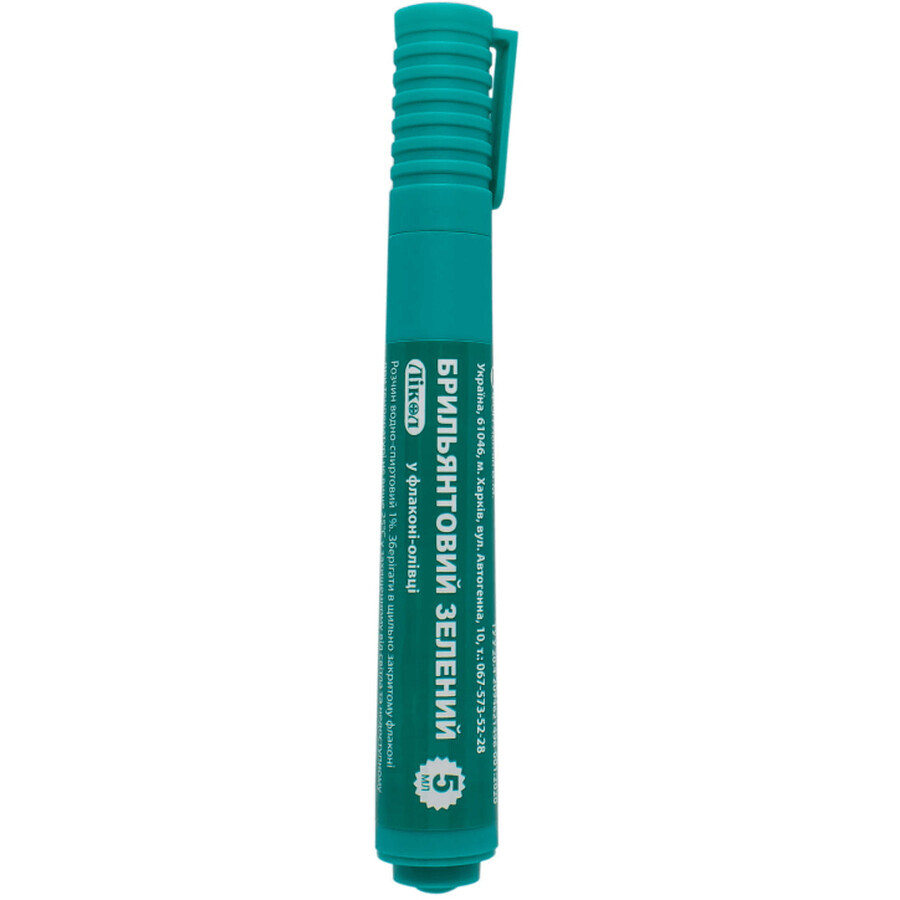 Бриллиантовый зеленый Ликол раствор для наружного применения спиртовой 1% флакон-карандаш, 5 мл: цены и характеристики