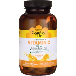 Вітамін С 500 мг Country Life пастилки жув. №90