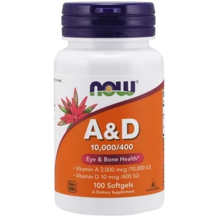 Вітамін A & D Now Foods капсули, №100