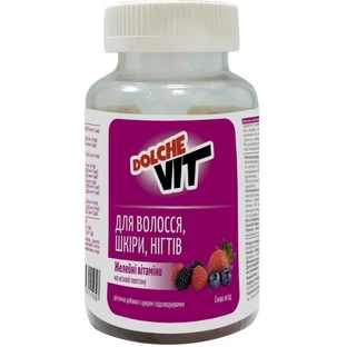 Витамины Dolche Vit для волос, кожи, ногтей желейные пастилки, №60
