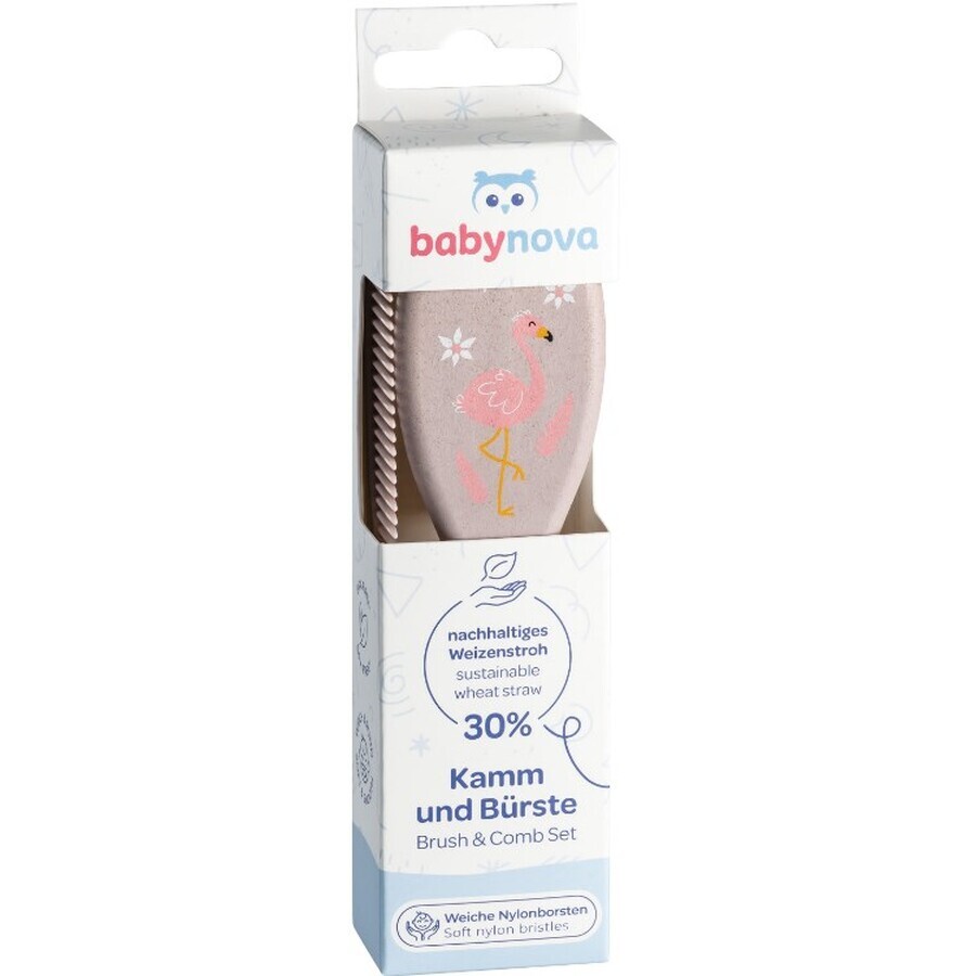 Щітка для волосся Baby-nova 33114 з синтетичної щетини (в асортименті): ціни та характеристики