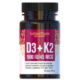 Витамин D3 + K2 350 мг Golden Farm капсулы,  №90