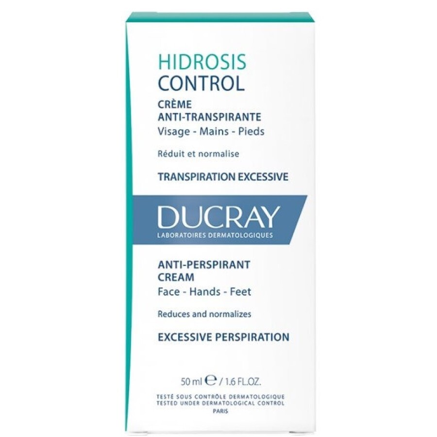 Крем-антиперспірант Ducray Hidrosis Control, 50 мл: ціни та характеристики