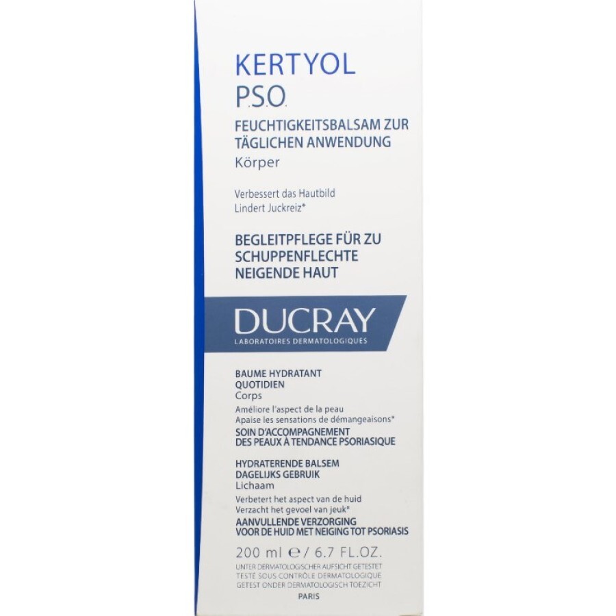 Бальзам для тела Ducray Kertyol P.S.O. Daily Hydrating Balm Body увлажняющий, 200 мл: ціни та характеристики