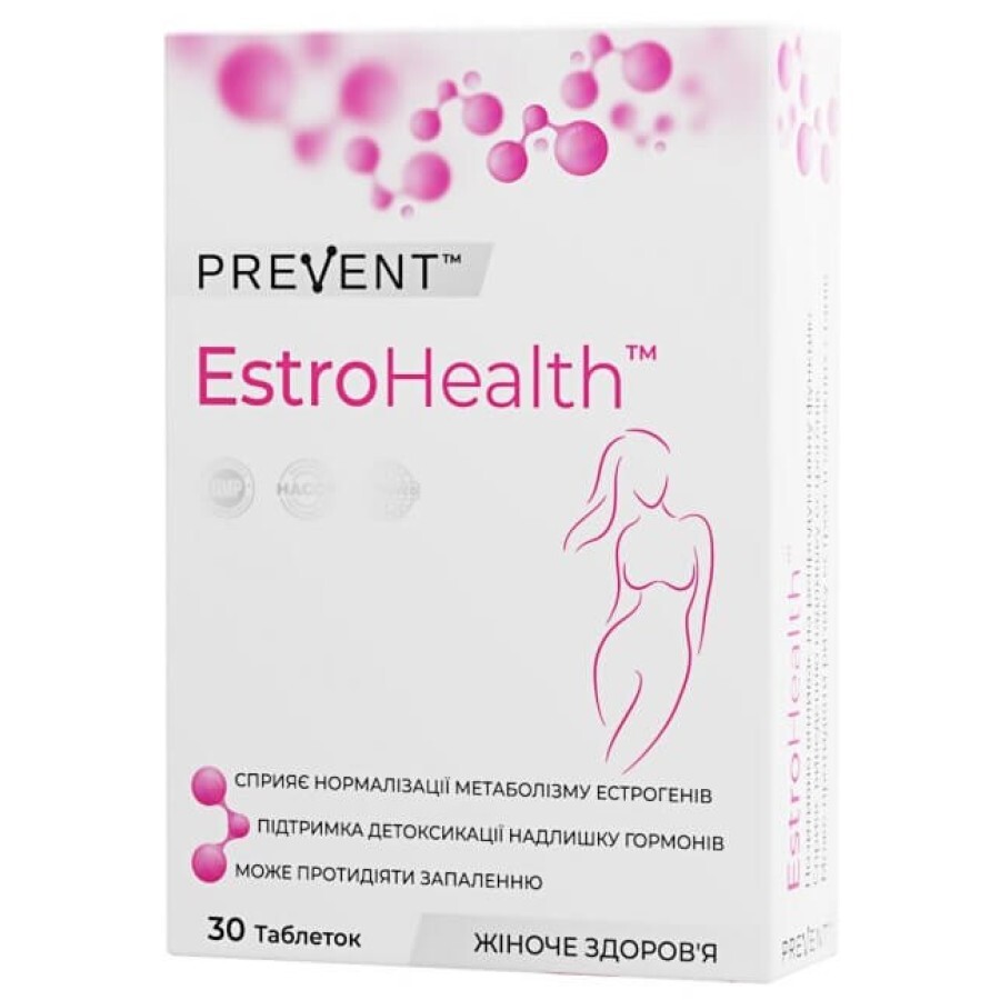 Комплекс PREVENT EstroHealth для підтримки жіночого гормонального здоров'я таблетки, №30: ціни та характеристики
