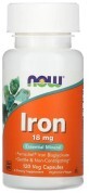 Железо Now Foods Iron 18 мг капсулы, №120