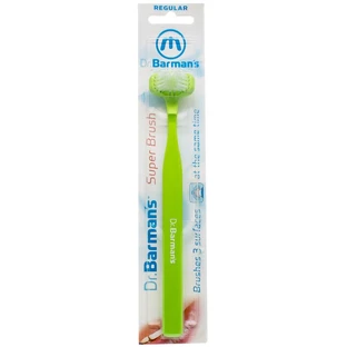 Зубная щетка Dr. Barman's Superbrush Regular трехсторонняя, стандартная
