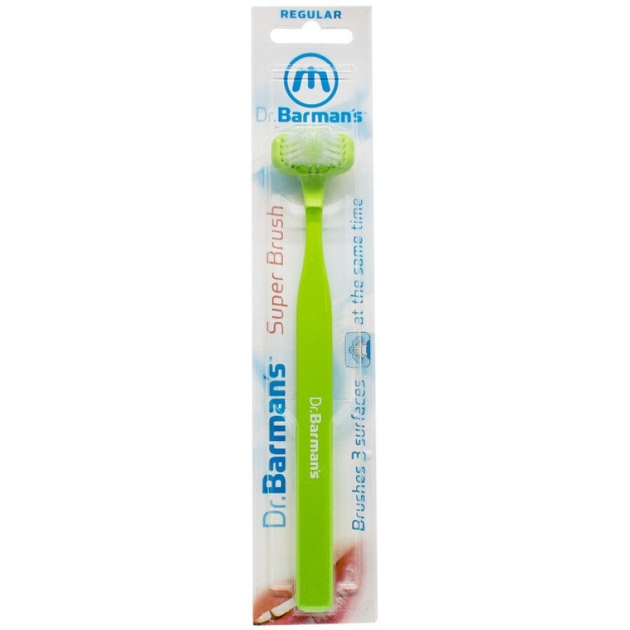 Зубная щетка Dr. Barman's Superbrush Regular трехсторонняя, стандартная: цены и характеристики