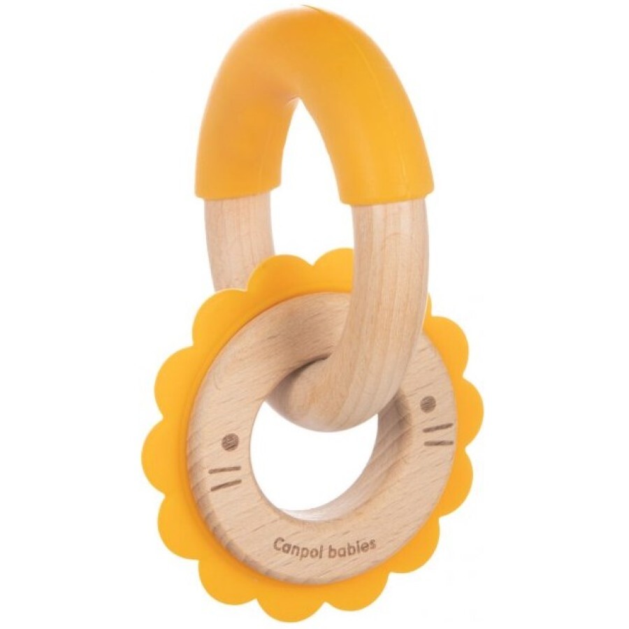 Іграшка-прорізувач Canpol Babies Лев (80/300), жовта : ціни та характеристики
