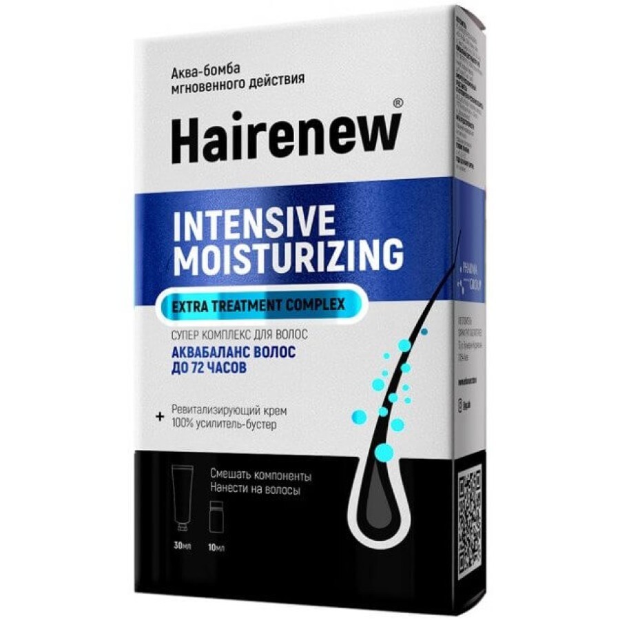 Инновационный комплекс для волос HaiRenew Аква-бомба мгновенного действия., 30 мл + 10 мл: цены и характеристики