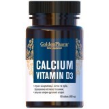 Кальцій D3 Голден-Фарм 800 мг, 90 капсул