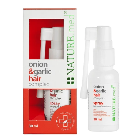 Спрей NATURE.med Onion & Garlic Hair Complex Spray Цибулево-часниковий комплекс для волосся, 30 мл: ціни та характеристики