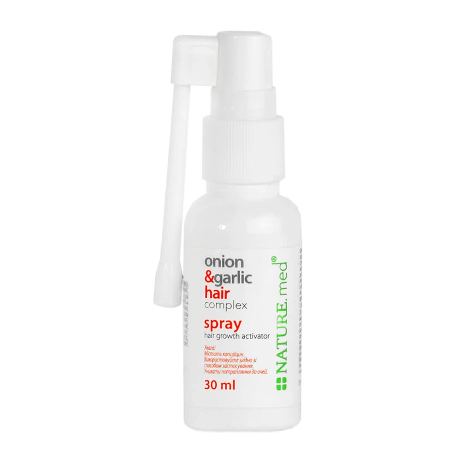 Спрей NATURE.med Onion & Garlic Hair Complex Spray Цибулево-часниковий комплекс для волосся, 30 мл: ціни та характеристики