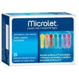 Ланцеты Microlet с силиконовым покрытием, №25