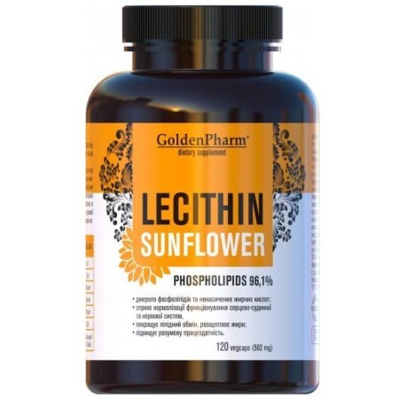 Лецитин 562 мг Golden Pharm  соняшниковий капсули,  №120