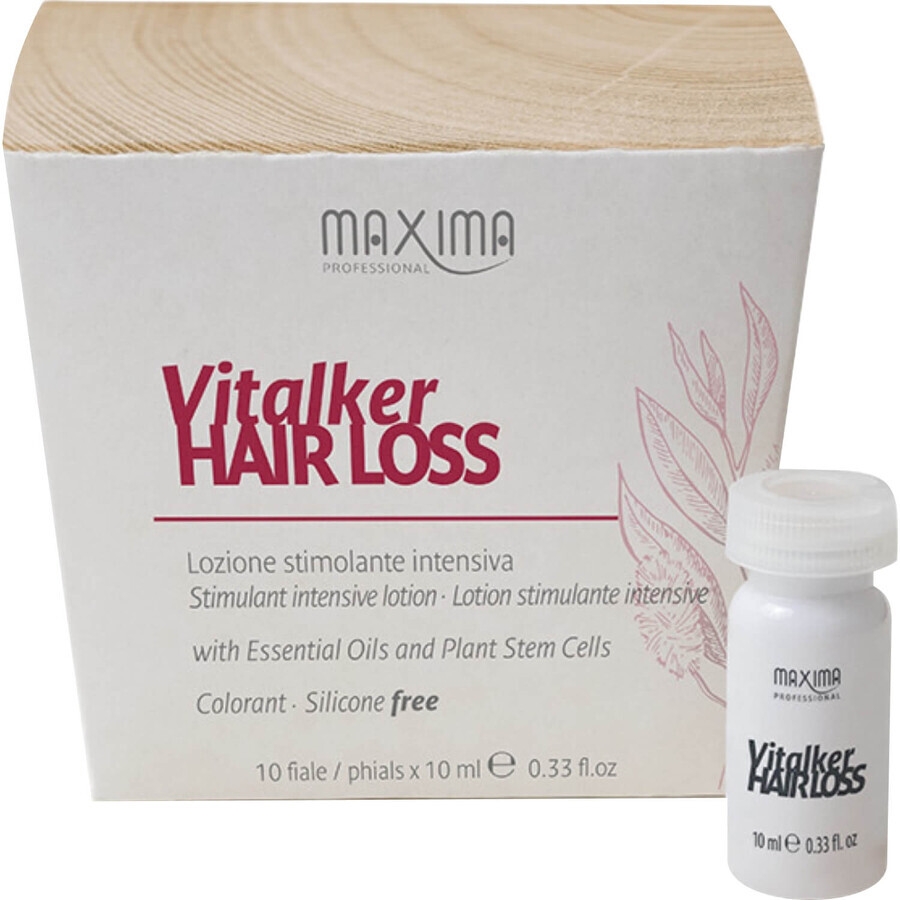 Лосьйон для волосся MAXIMA (Максіма) Vitalker проти випадіння волосся стимулюючий, активний в ампулах по 10 мл 10 шт : ціни та характеристики